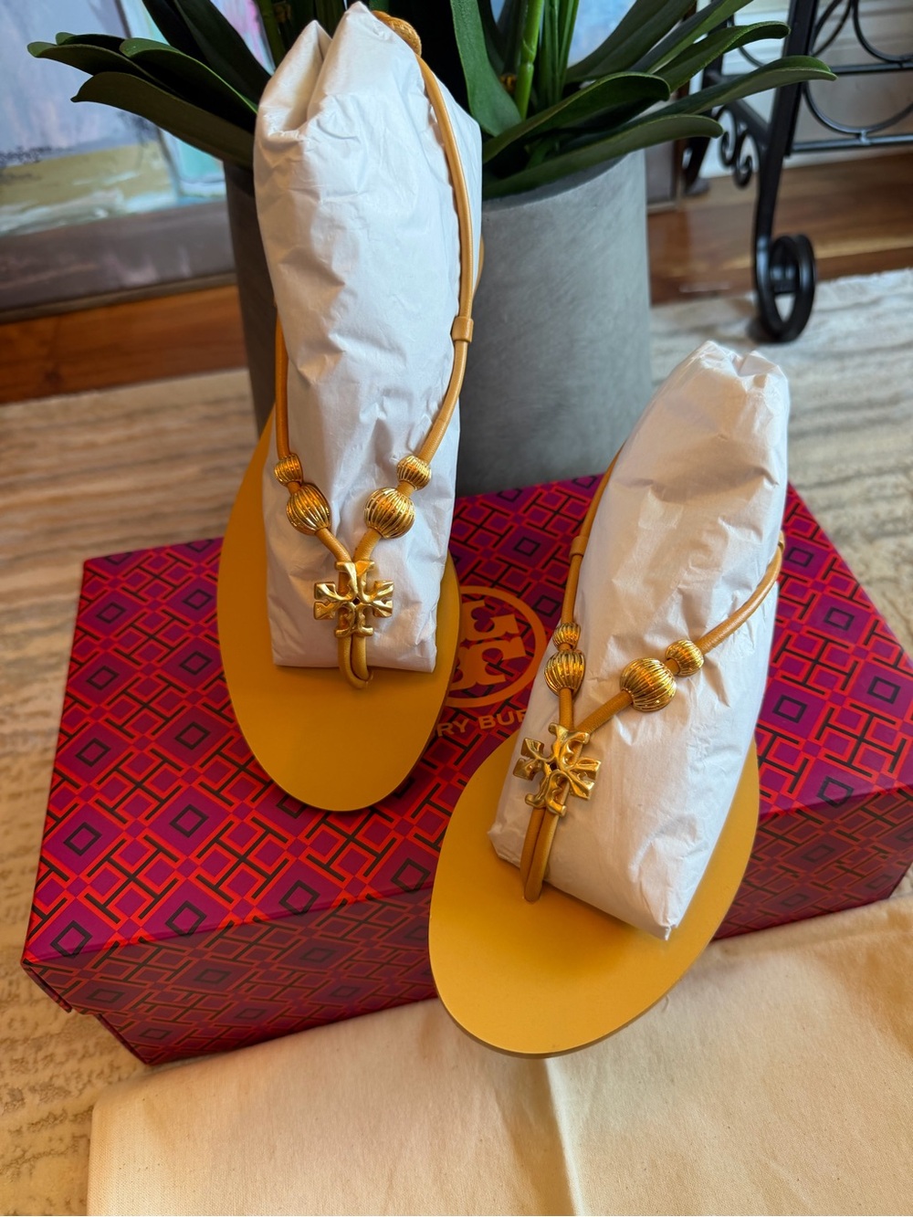 Tory Burch Capri Flat Lace Up Sandals